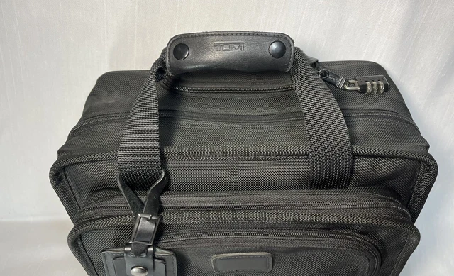 TUMI Alpha Rolling Laptop Briefcase Bag Black Ballistic Nylon Luggage 2214D3 3