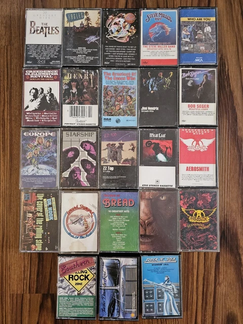 Vtg Classic Rock Metal Cassette Lot 31 Jimi Hendrix Dio Clapton Grateful Dead