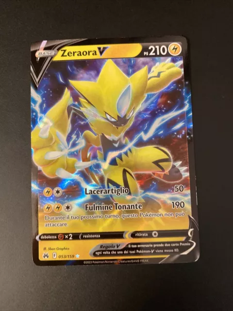 Pokemon ita near mint Zeraora V 053/159 Zenit Regale