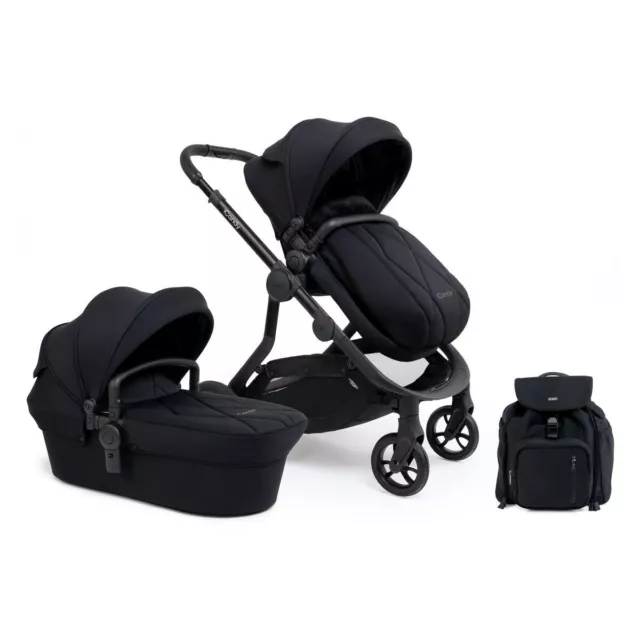 iCandy Orange 3 Carrycot Pushchair Complete Bundle Jet Black Edition Opened Box