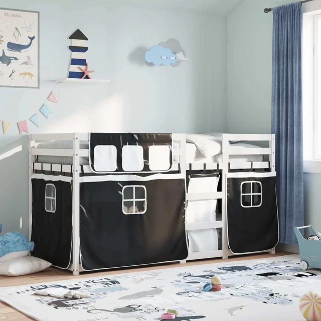 Atlantic Home Collection Letto A Boxe ALVA - Struttura Con Doghe In Legno - Nero 160x200 Cm