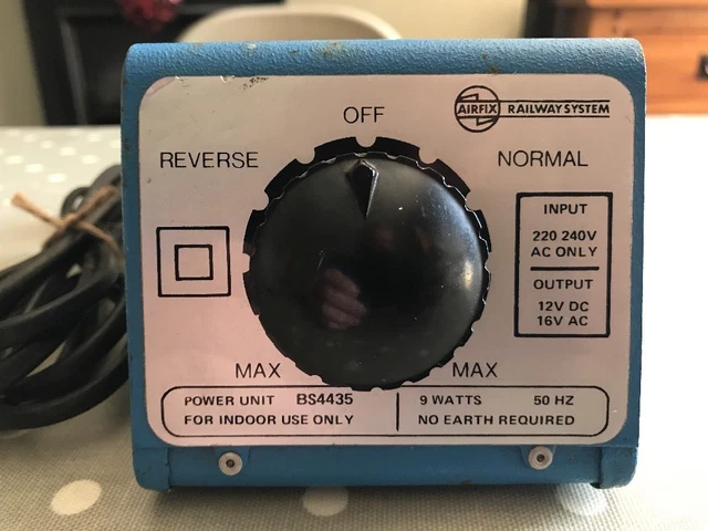 RARE VINTAGE AIRFIX Model Railway Power Supply Controller 12V DC / 16V ...