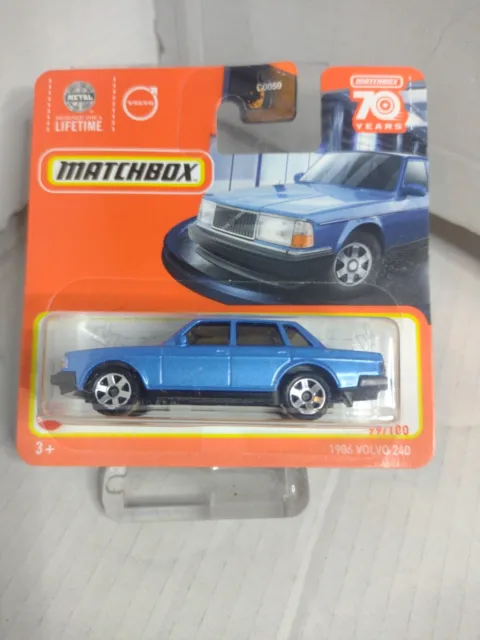 Matchbox 70 Years Special Case -  1986  Volvo 240 In Light Blue - 2023 New