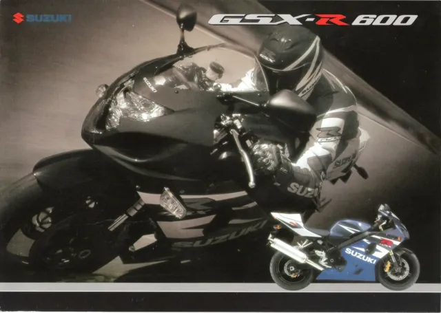 Suzuki GSXR600 UK sales brochure GSXR600 GSXR600K4 2004 model