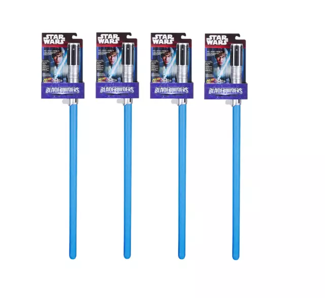 NERF Star Wars Foam Lightsaber Bundle - 4x BLUE Luke Skywalker