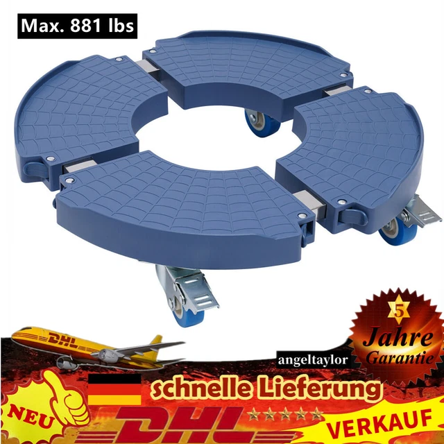 Einstellbare Rolluntersetzer Pflanzenroller Blumenroller mit Rädern Max. 881 lbs
