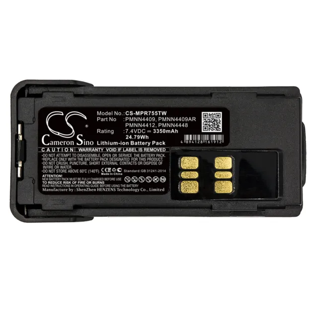 Battery For Motorola  TRBO XPR7350 XPR3000 XPR3500 XPR3300 DP4000 DP4400 DP4401 3