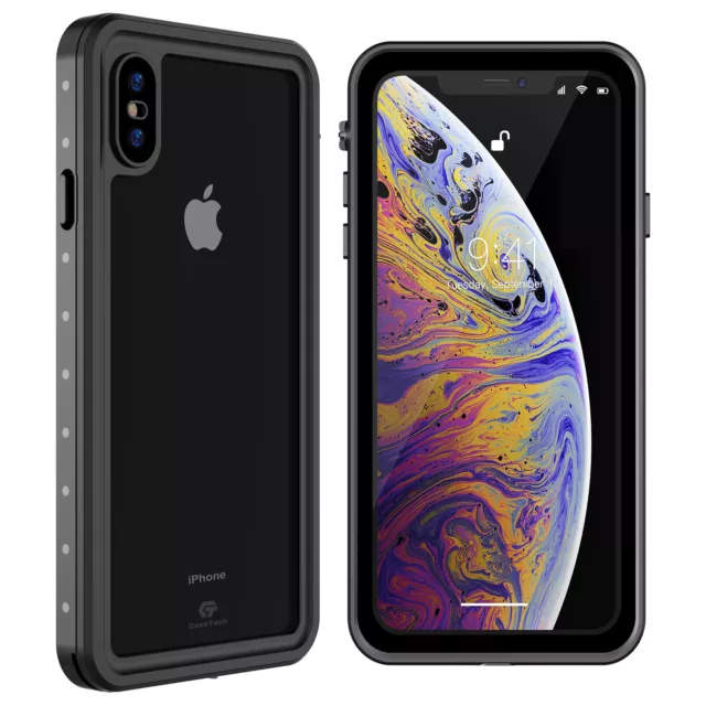 For Apple iPhone Xs Max XR Case Waterproof Shockproof Dirtproof Screen Protector