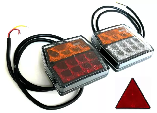 KIT SIGNALISATION ECLAIRAGE REMORQUE Magnétique LED - 12mètres -  100x100x40mm EUR 49,99 - PicClick FR