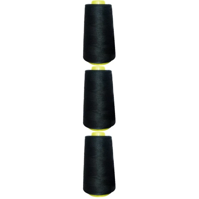 9000 Yards Cotton Sewing Thread Spools Overlock Cone Quilting Copy Edge
