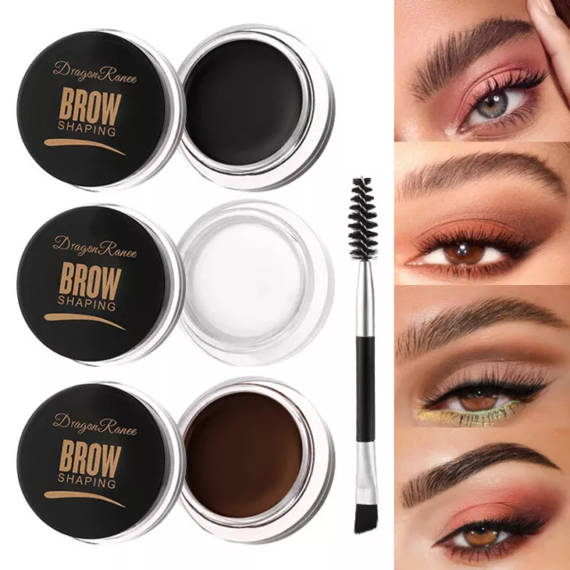 Eye Brow Tattoo Tint Dye Gel Eyebrow Cream With Brush Waterproof Long Lasting ;