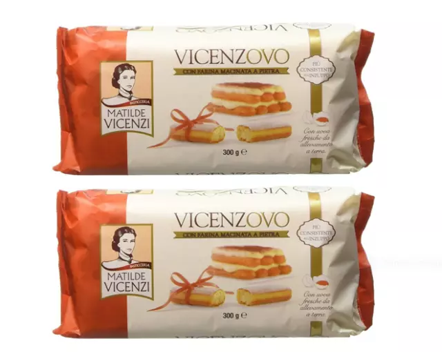 2 Biscotti Savoiardi Vicenzovo Matilde Vicenzi 300 Gr Tiramisu' (2 Pacchi)