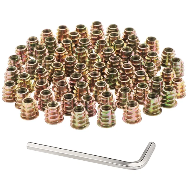 HSEAMALL Dadi filettati dadi a vite esagonali M8 x15mm dadi a vite esa