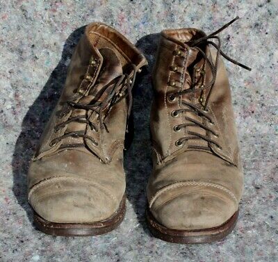 Vtg LL Bean Chippewa Mens Size 10.5 EE Katahdin Iron Works Leather Boots Brown