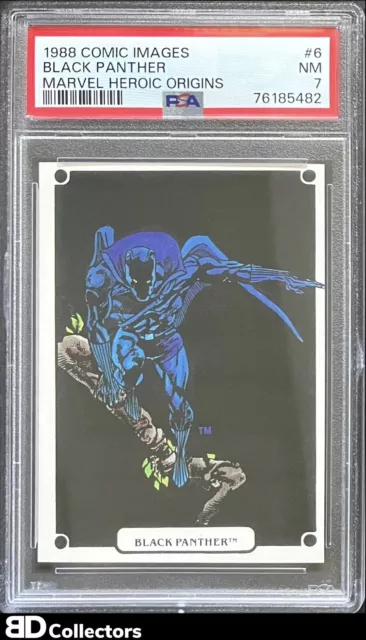 BLACK PANTHER PSA 7 POP 2 #6 1988 Comic Images Marvel Heroic Origins