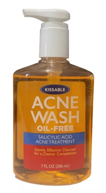 Kissable Acne Wash Oil-Free Salicylic Acid Acne Treatment 7 oz.