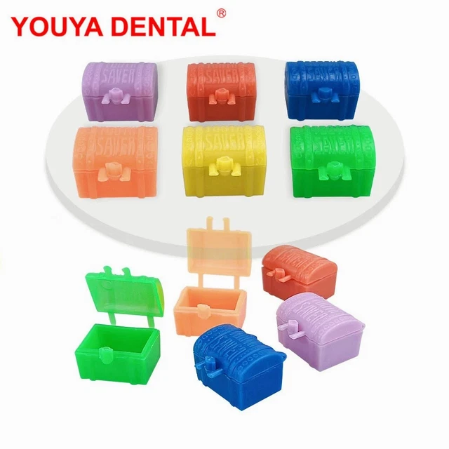100pcs Mini Baby Milk Teeth Storage Treasure Box Souvenir Save Plastic Container