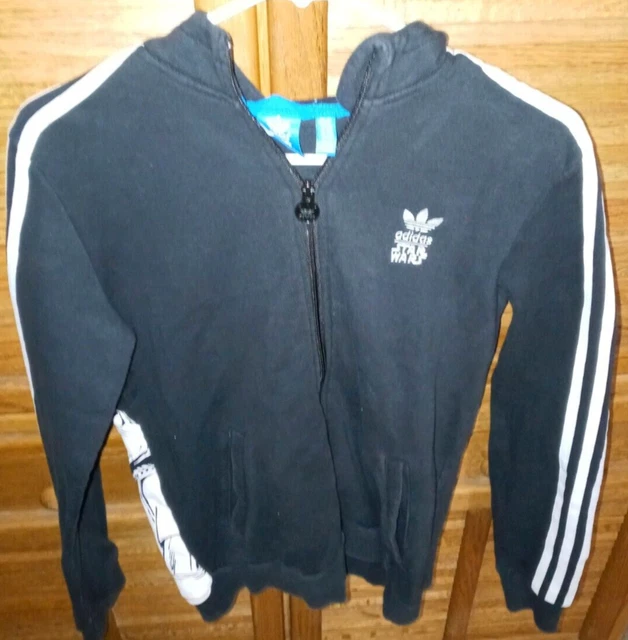 Adidas Star Wars Stormtrooper Hoodie Jacket Youth Large 13/14 Black