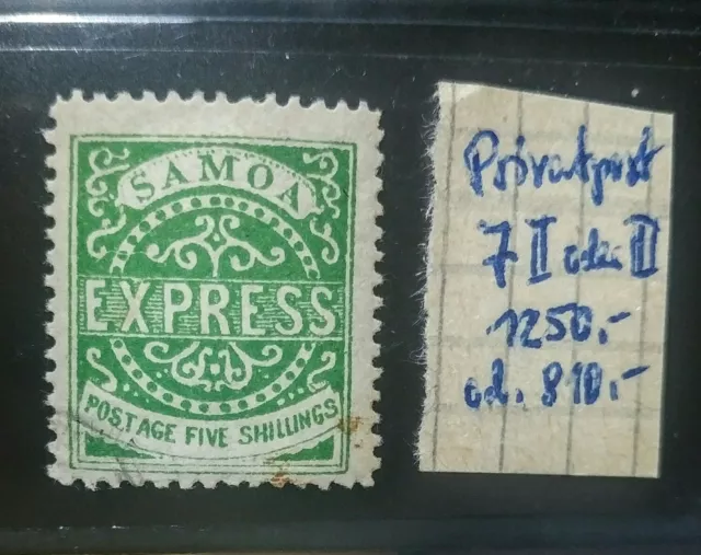 Samoa Mi 7 vermutlich IV Privatpost Express Tonga postfrisch selten