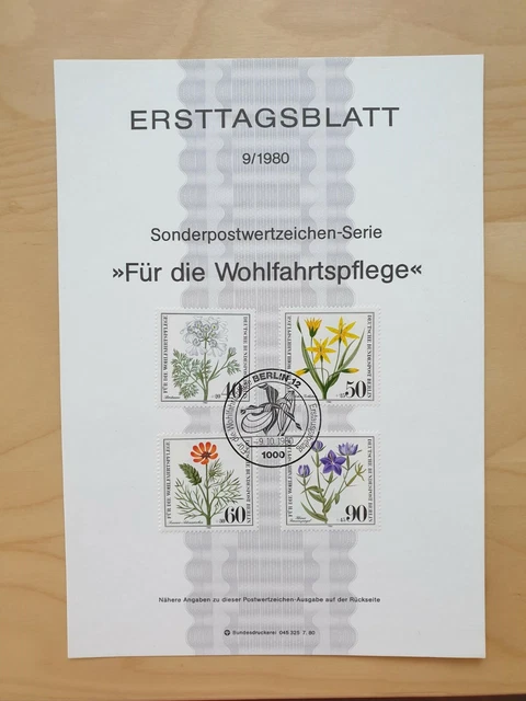 Briefmarken - 6x Berlin Ersttagsblätter - 1980 & 1981 - Ersttagsblatt ETB