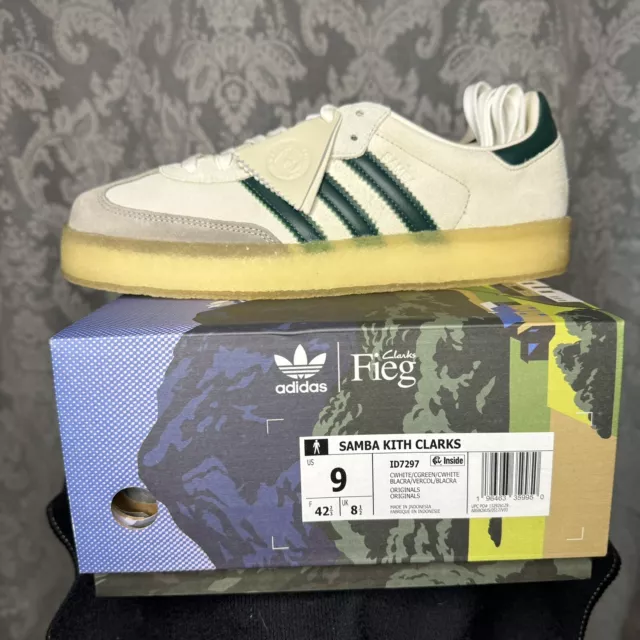 Ronnie Fieg Clarks adidas Samba White/Green 29cm ID7297-