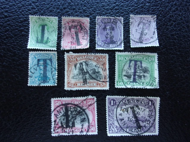 Belgien - Briefmarke Yvert / Tellier Steuer N° 17/25 Gestempelt (CYN26)