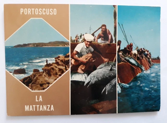 Portoscuso - Cagliari - La Mattanza - viaggiata  - formato grande