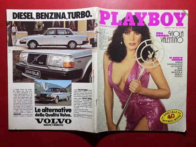 PLAYBOY (ITA) n.3 Marzo 1981 VIOLA VALENTINO MICHELA MITI Rivista CPL + POSTER 2