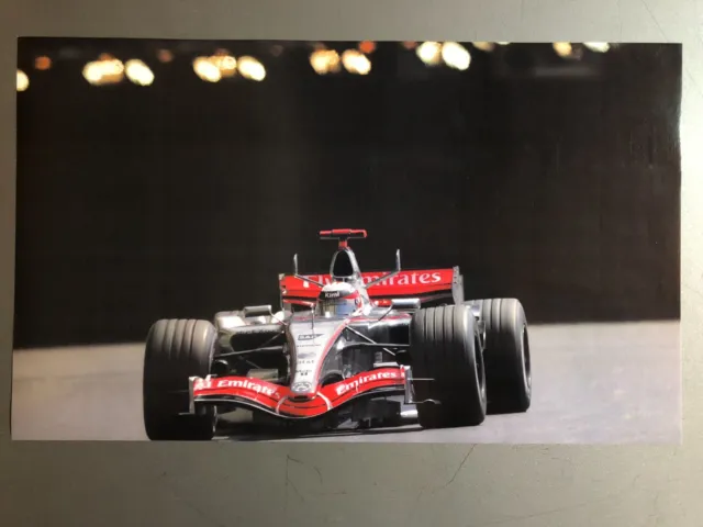 2007 Mercedes Kimi Räikkönen F1 Grand Prix Race Car Print Picture Poster RARE!!
