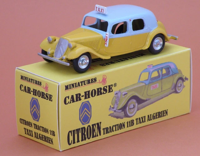 CAR-HORSE PEUGEOT 203 fourgonnette jaune style Dinky Cij JRD fin de