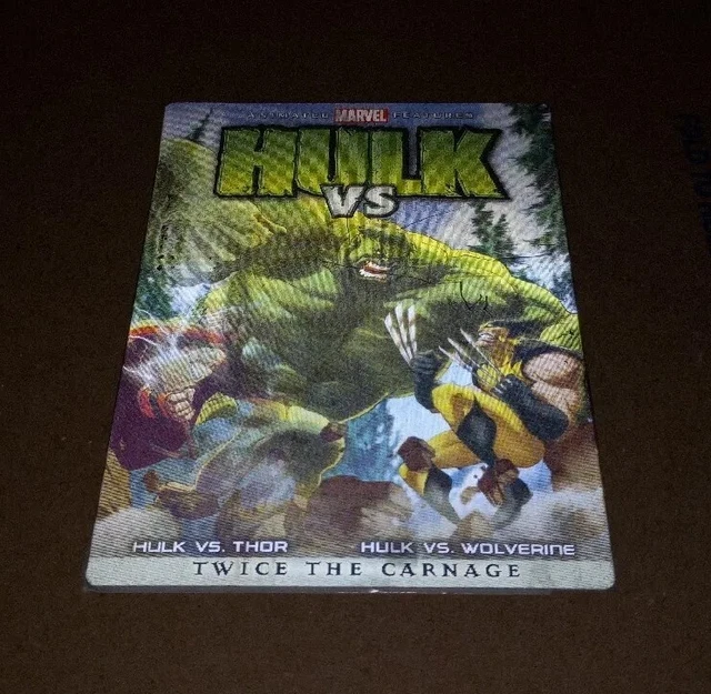 Hulk Vs Thor & Wolverine Lenticular Store Display Sign 7" X 5" Marvel