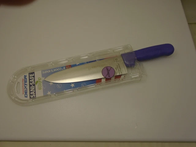 Dexter USA 8 inch Cooks Chefs Knife Sani Safe Purple Handle S145-8 Stainless