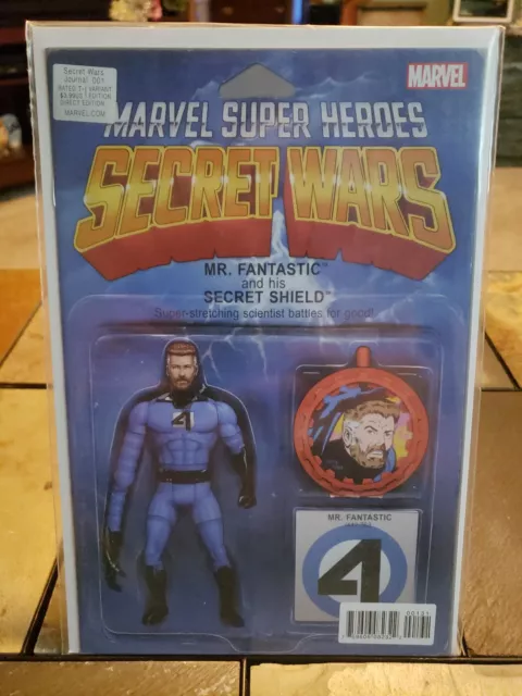 Secret Wars Journal #1 Christopher Action Figure Variant Marvel 2015 VF/NM