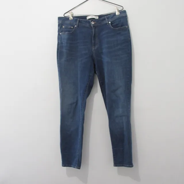 Target Womens Jeans Size 18 Dark Blue Denim High waisted Skinny Ankle length
