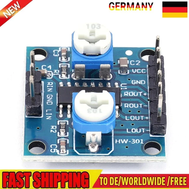 PAM8406 Scheda Mini Amplificatore 2,5-5V 2x5W per Dispositivi Elettronici