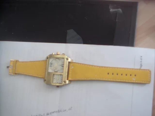 Sale Is For A Used Unisex Versace Double Faced Watch-The Case Is Slightly Marked