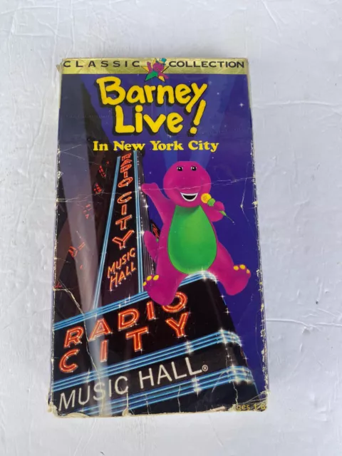 BARNEY - LIVE In New York City (VHS, 1994, Classic Collection) Rare £16 ...