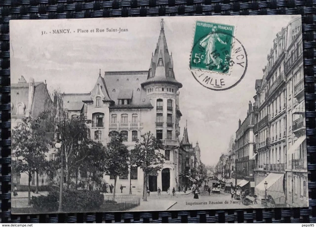 54 Meurthe et Moselle - NANCY Place et Rue St Saint Jean (Imprimeries Réunies, N