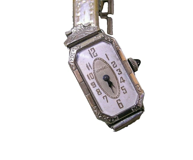 Vintage L.A. Co Art Deco Era 14K Gold Octagonal Swiss 15 Jewel Manual Watch 6.3g LACO Women Wristwatches for sale | eBay main image 3
