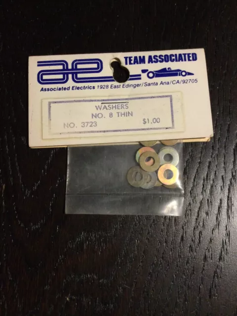 Vintage Team Associated 3723 No 8 Thin Washers RC10 RC Pan Car Buggy RC10T LOOK!