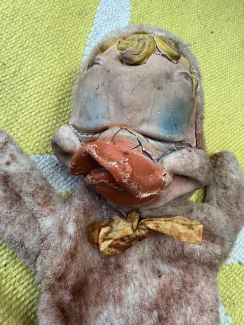 Deans Childsplay Duck Hand Puppet With original Label  1950’s 2