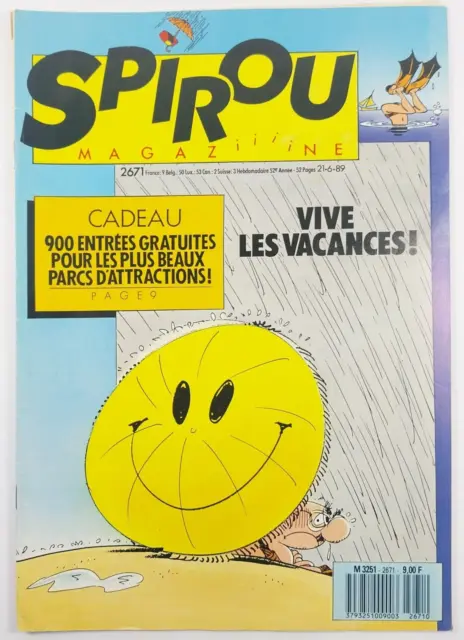 Spirou Magazine N°2671 Vive les Vacances Juin 1989