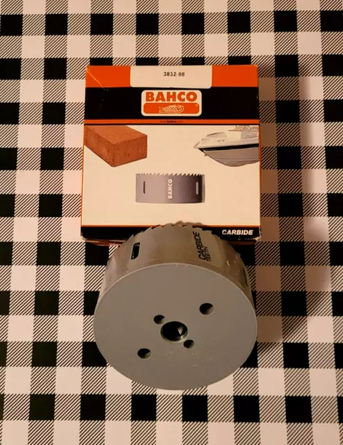 Bahco 3832-98 3-7/8" Carbide Tipped Holesaw for Fibreglass/Masonry