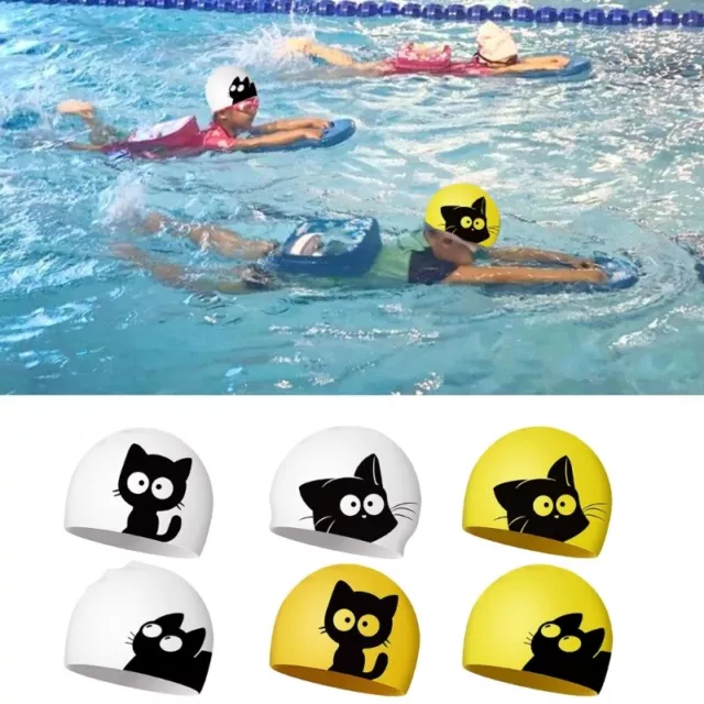 Silicone Kids Swimming Caps for Kids, Children, Boys Girls Kids Bathing Swim Cap 2