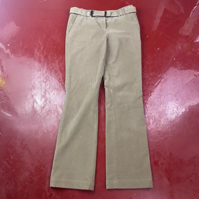 PRADA Sport RTW Tan Beige Corduroy Pants with Belt Womens Size 38 or 2 US