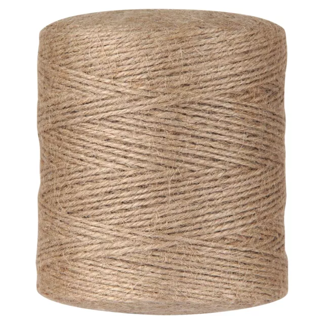 Natural Jute Twine String - 984 Feet Thick Twine for Crafts and Gardening, Ga...