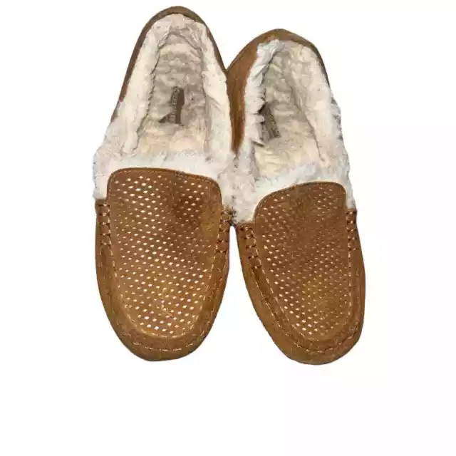 KOOLABURRA BY UGG Moccasin Slippers Lezly Perf Brown size 7 $27.00 ...
