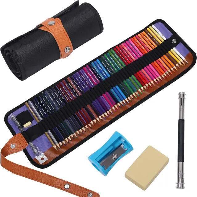 TONGQU Juego de lápices de colorear, juego de lápices de colores  profesionales para adultos con caja, perfecto para dibujar, sombrear,  colorear