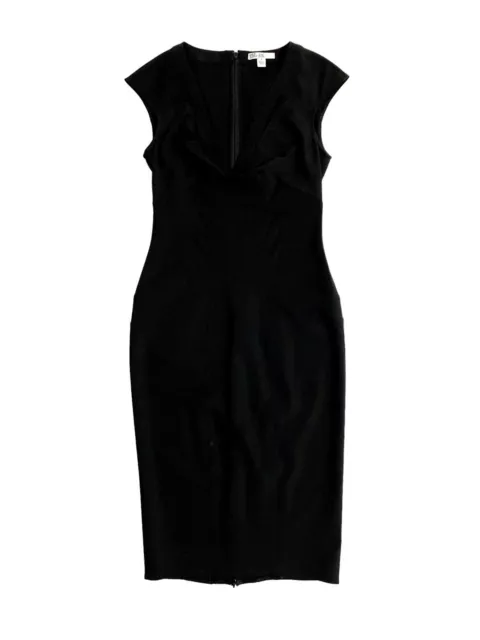 Zac Zac Posen Dress Sleeveless Joni  Sheath Black Midi Dress SZ 8 New $495 3