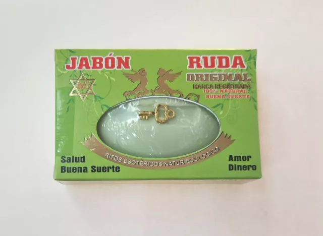 JABON DE RUDA /RUE SOAP PARA  PROTECCION Y DINERO GRATIS AMULETO Y ORACION 1 Pc